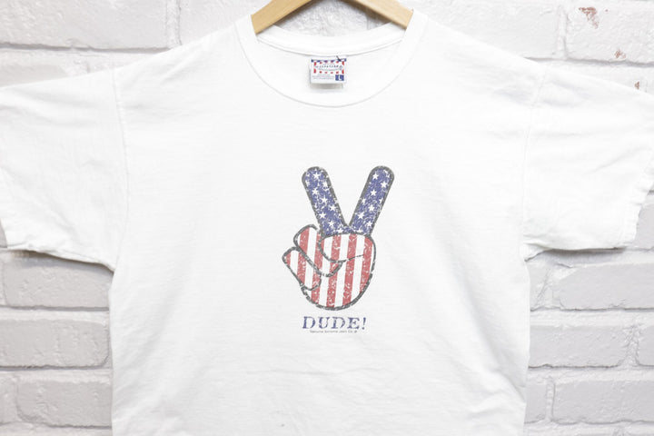 Sonoma Dude Vintage Peace Sign T Shirt 2000s Large