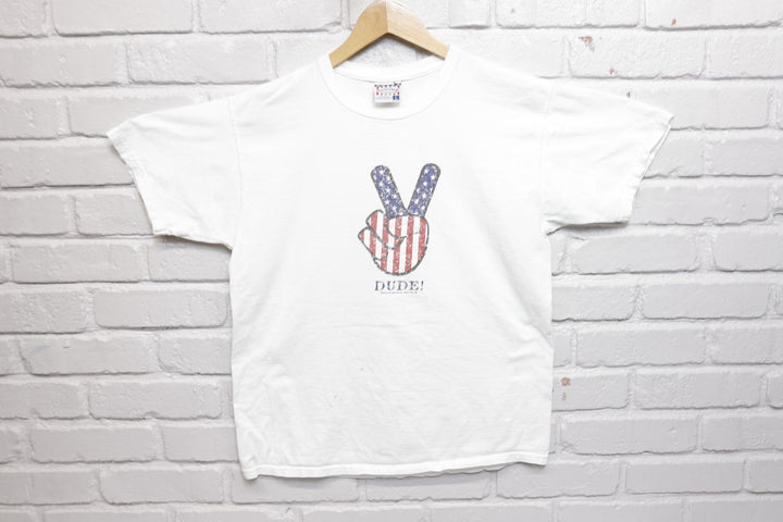 Sonoma Dude Vintage Peace Sign T Shirt 2000s Large