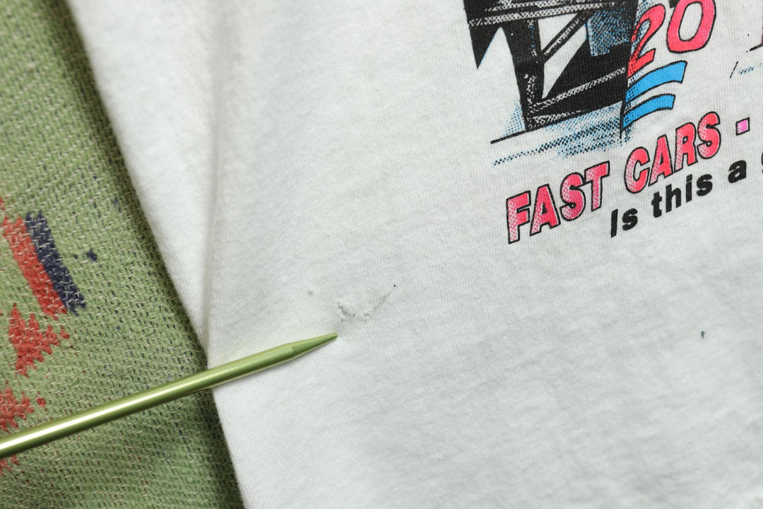Hot Women Fast Cars Vintage Tank Top XL 90s