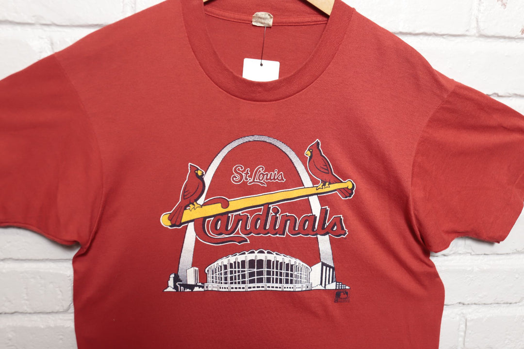 80s St. Louis Cardinals Vintage Arch T Shirt 80s Large