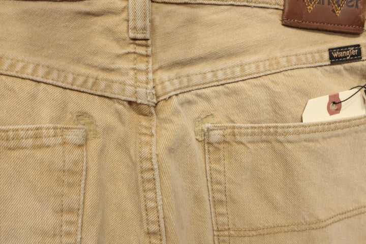 Wrangler Tan Cut Off Jeans Size 33/29