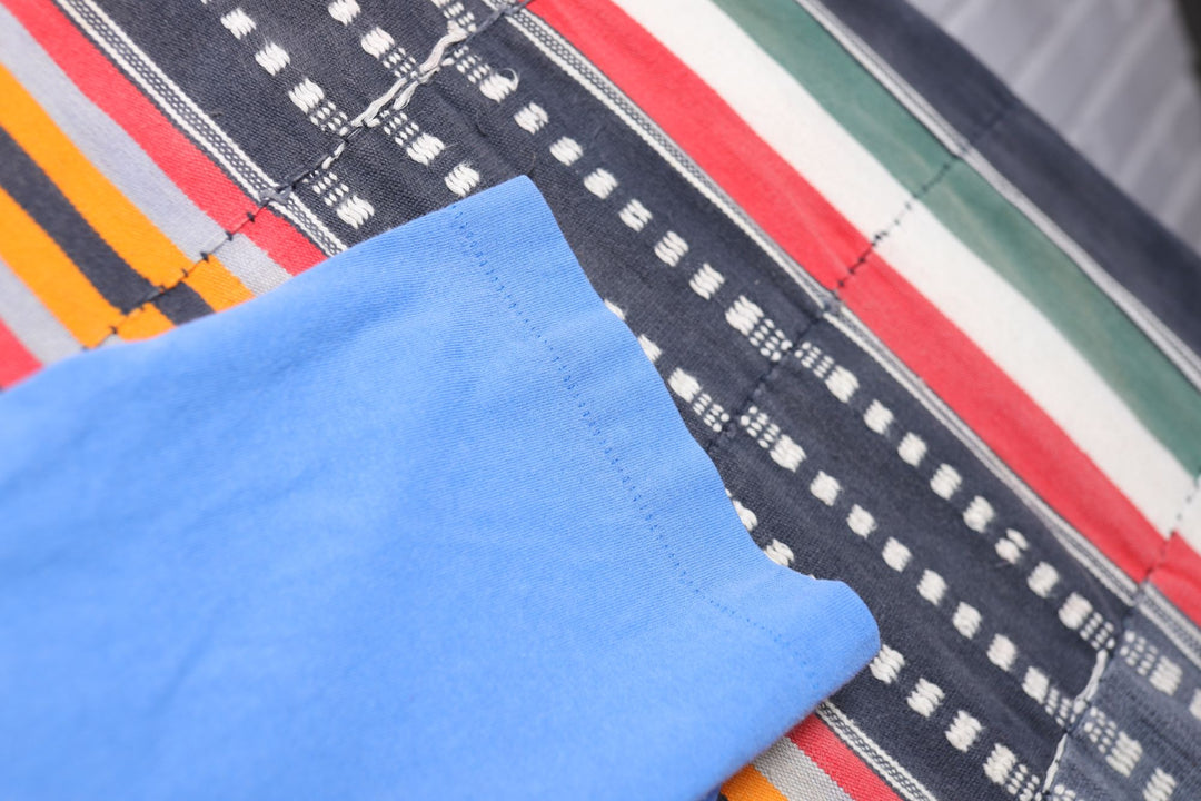 Vintage Blue Pocket  T Shirt XL 90s
