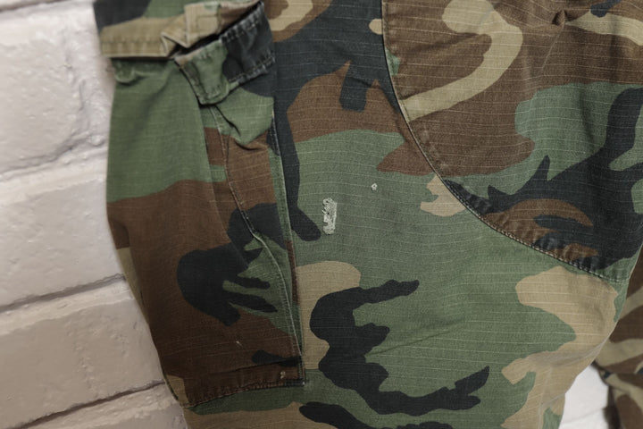 US Military Vintage Pants 80s 34/31 Woodland Camo Cargo