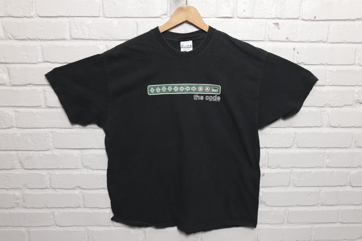 Konami Cheat Code Vintage T Shirt 2000s XL