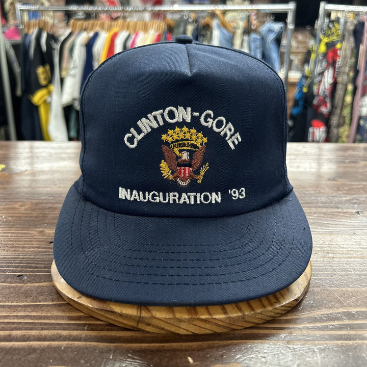 Clinton Gore Inauguration Vintage Snapback Hat 90s