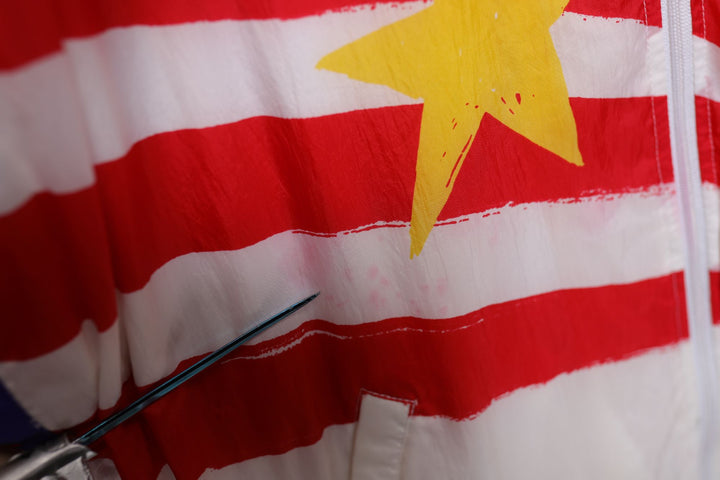 Reebok Stars and Stripes Vintage Windbreaker  Large 90s