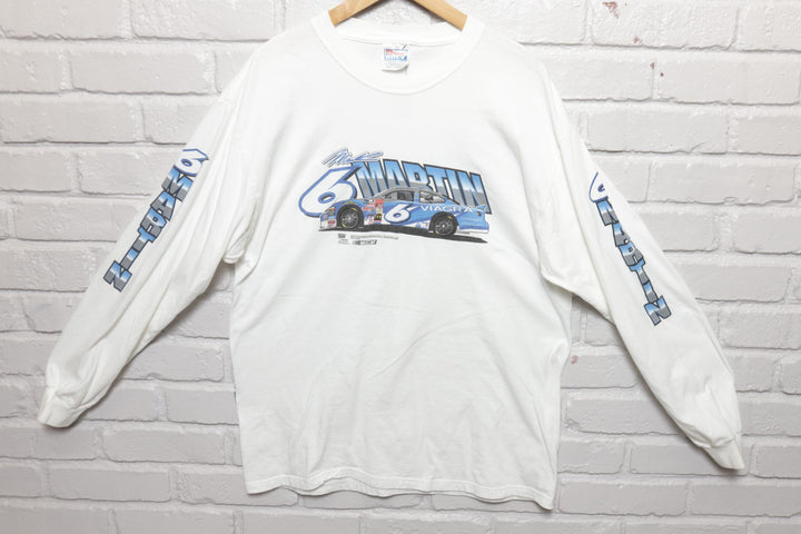 Mark Martin Nascar Vintage LS T Shirt 2000s Large