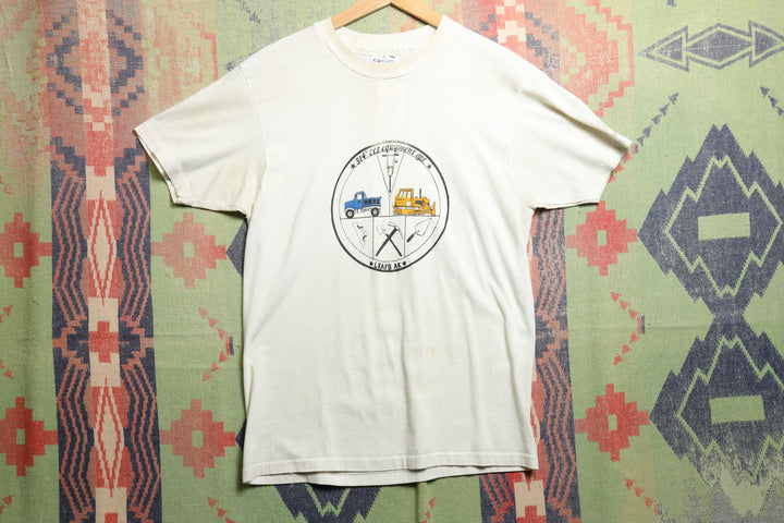 US Military Equipment Operations Vintage T Shirt Large 80s