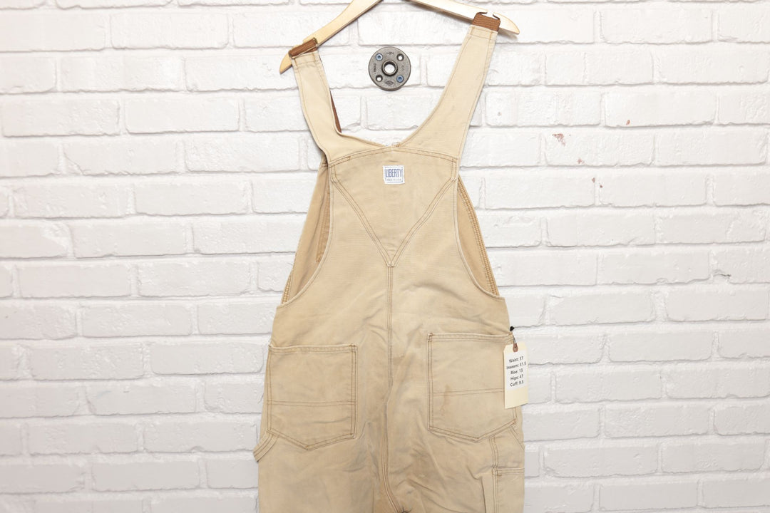 Liberty Vintage Tan Overalls 37/31.5 90s