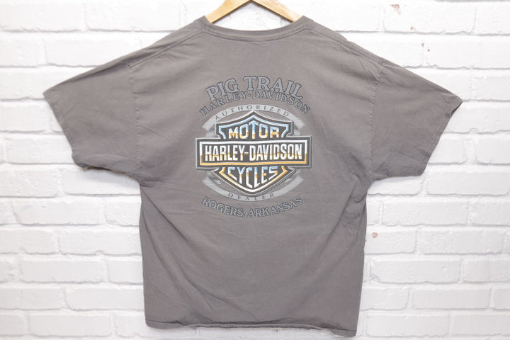 Harley Davidson Vintage Pig Trail T Shirt 2000s XL