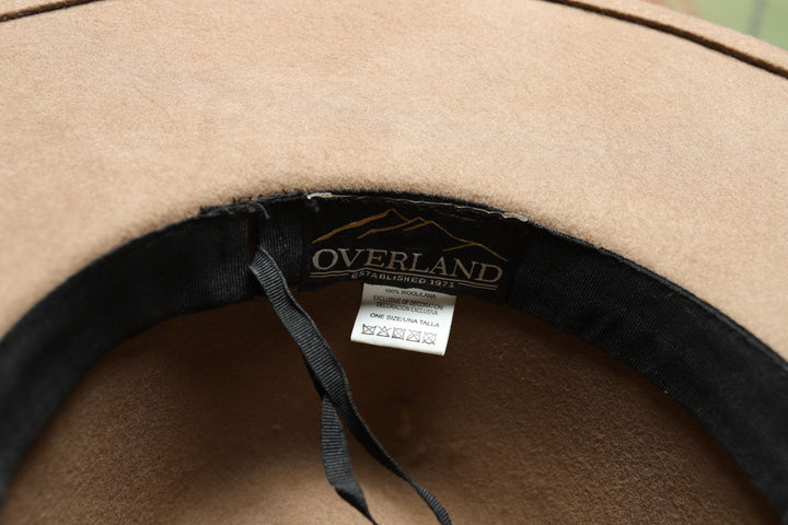 Overland Wool Hat Cowboy Taupe Brim