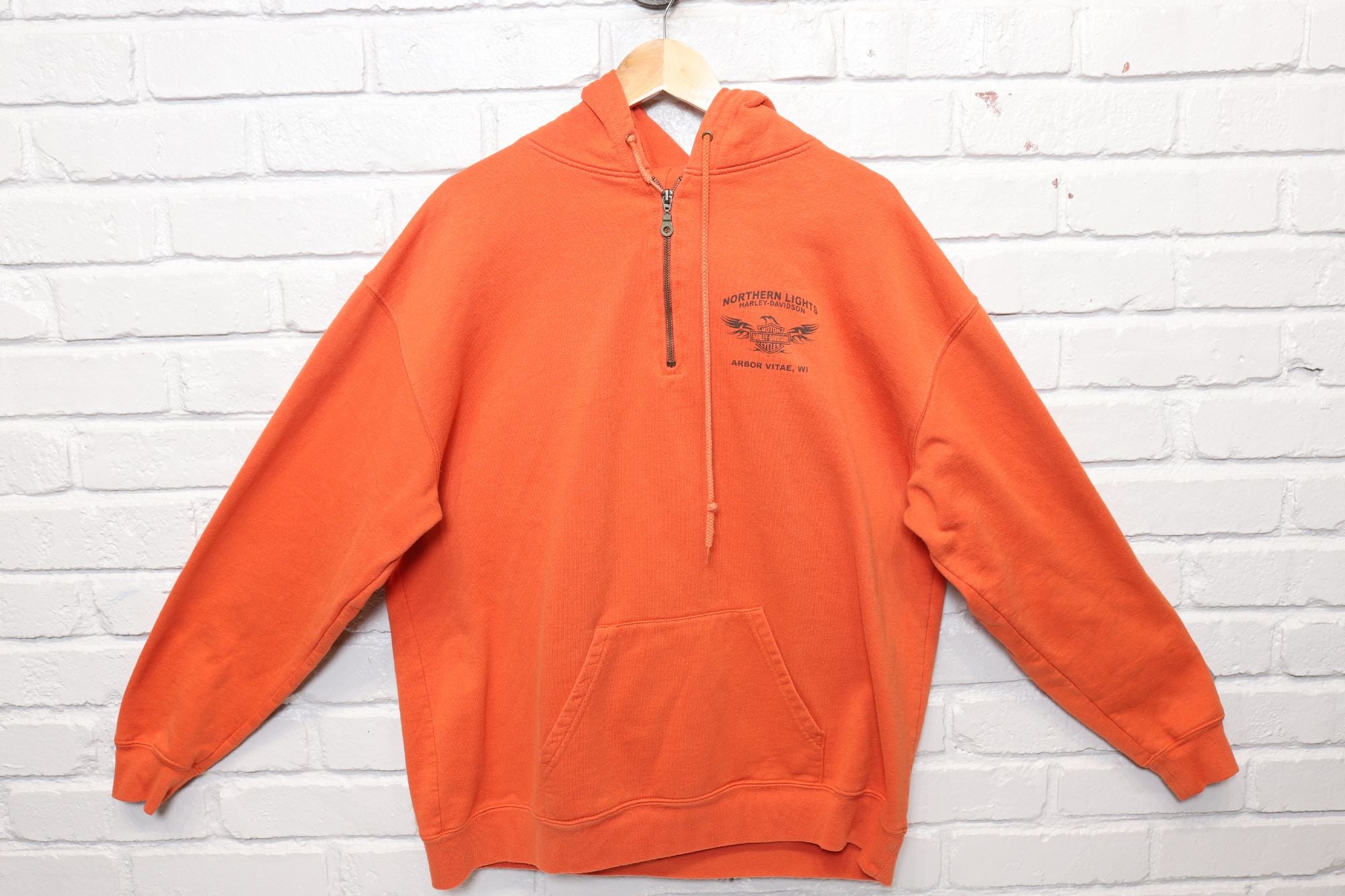 Harley davidson orange fashion hoodie