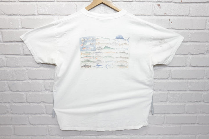 Columbia Vintage Fishing T Shirt 2000s XL