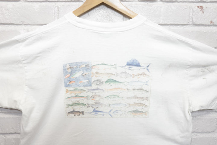 Columbia Vintage Fishing T Shirt 2000s XL