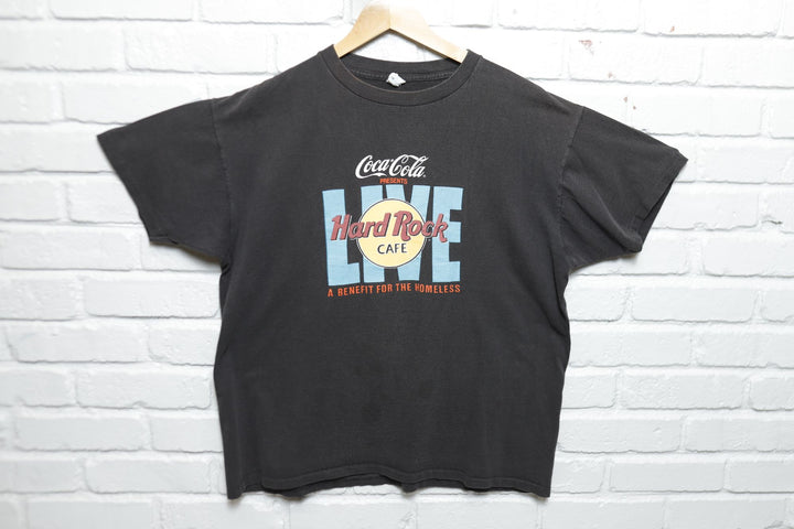 Hard Rock Cafe Live Vintage T Shirt Large 90s