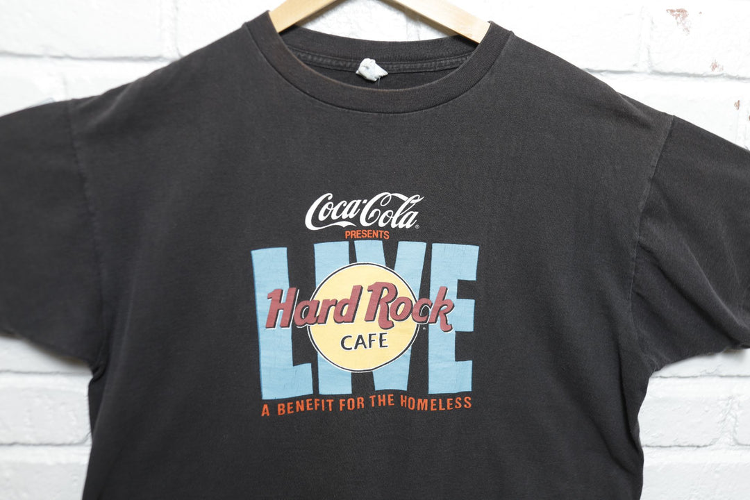 Hard Rock Cafe Live Vintage T Shirt Large 90s