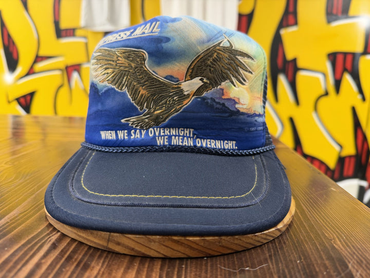 USPS Express Mail Vintage Snapback Trucker Hat 80s Eagle