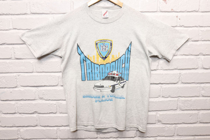 90s Vintage Triborough Police T Shirt Size Large