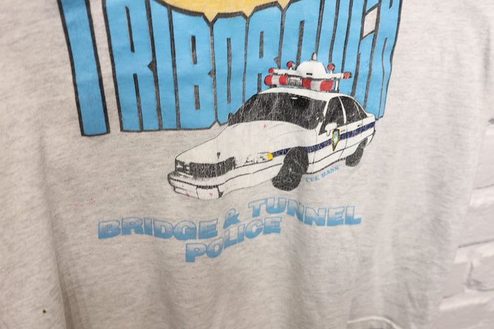 90s Vintage Triborough Police T Shirt Size Large