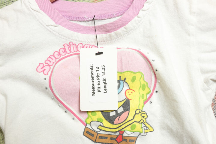 Spongebob Squarepants Sweetheart Vintage Kids T Shirt Small 2000s