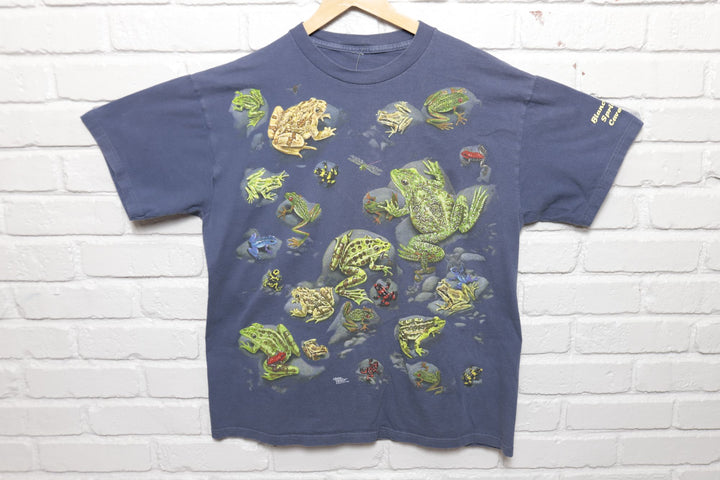 Frogs All Over Vintage T Shirt 2000s XL