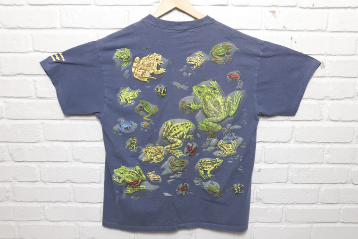 Frogs All Over Vintage T Shirt 2000s XL