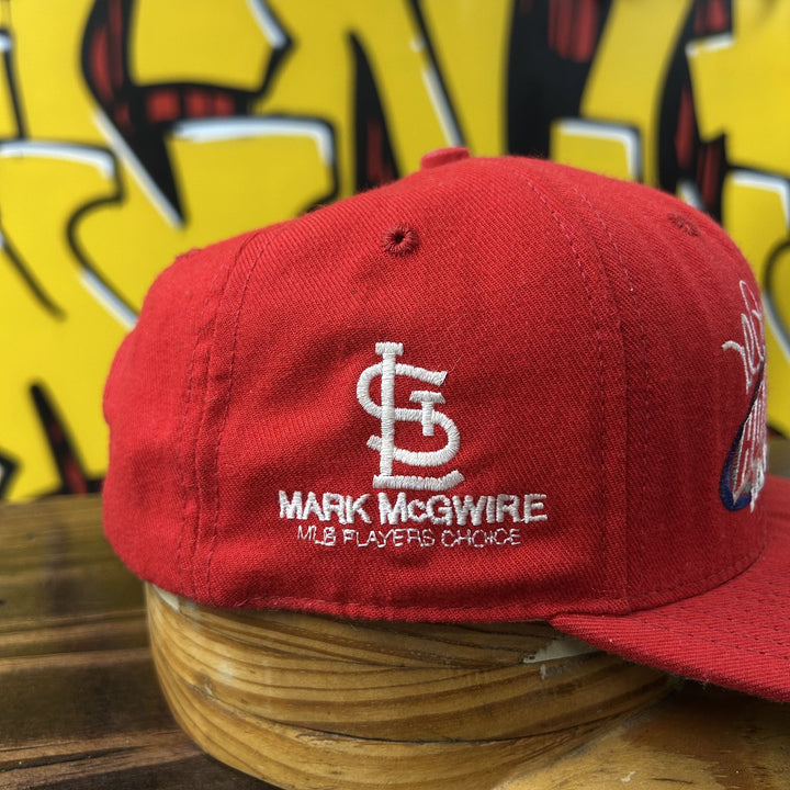 Mark Mcgwire Vintage Home Run Snapback Hat 90s Cardinals