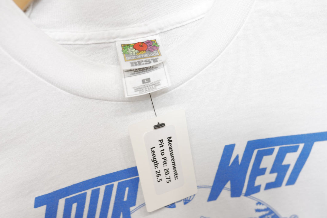 Tour West Vintage Whitewater Rafting T Shirt 90s Large