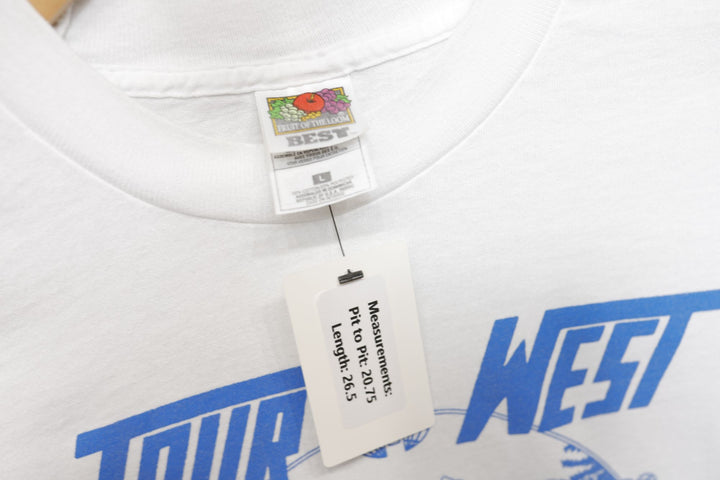 Tour West Vintage Whitewater Rafting T Shirt 90s Large