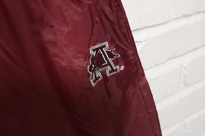 University of Arkansas Vintage Windbreaker Pants 90s Large Jumping Hog