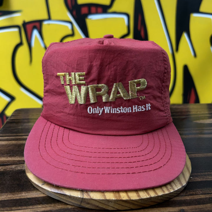 Winston Cigarettes The Wrap Vintage Snapback Hat 90s