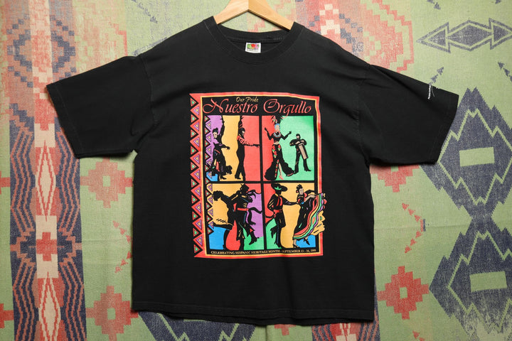 Hispanic Heritage Month Vintage T Shirt Large 90s