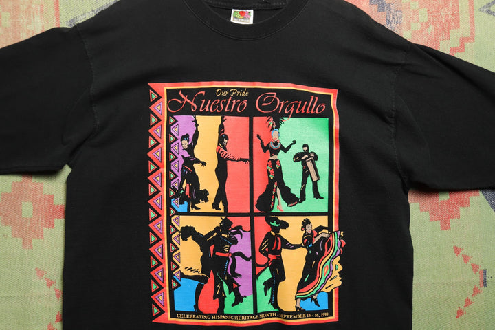 Hispanic Heritage Month Vintage T Shirt Large 90s
