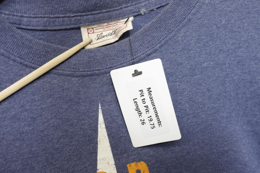 Levi's BBs Motor Scooter Vintage LS T Shirt Medium 2000s