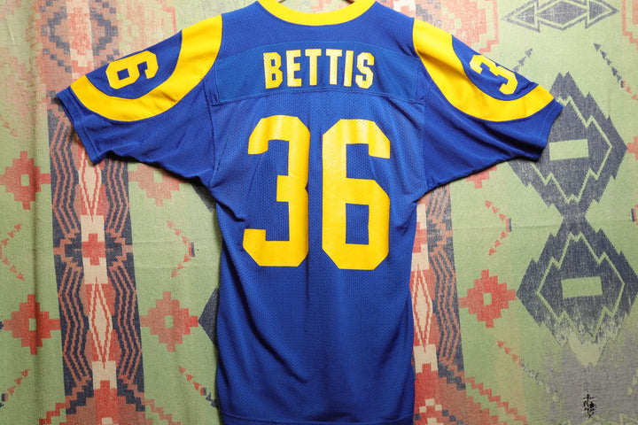 LA Rams Jerome Bettis Vintage Russell Football Jersey Medium 90s