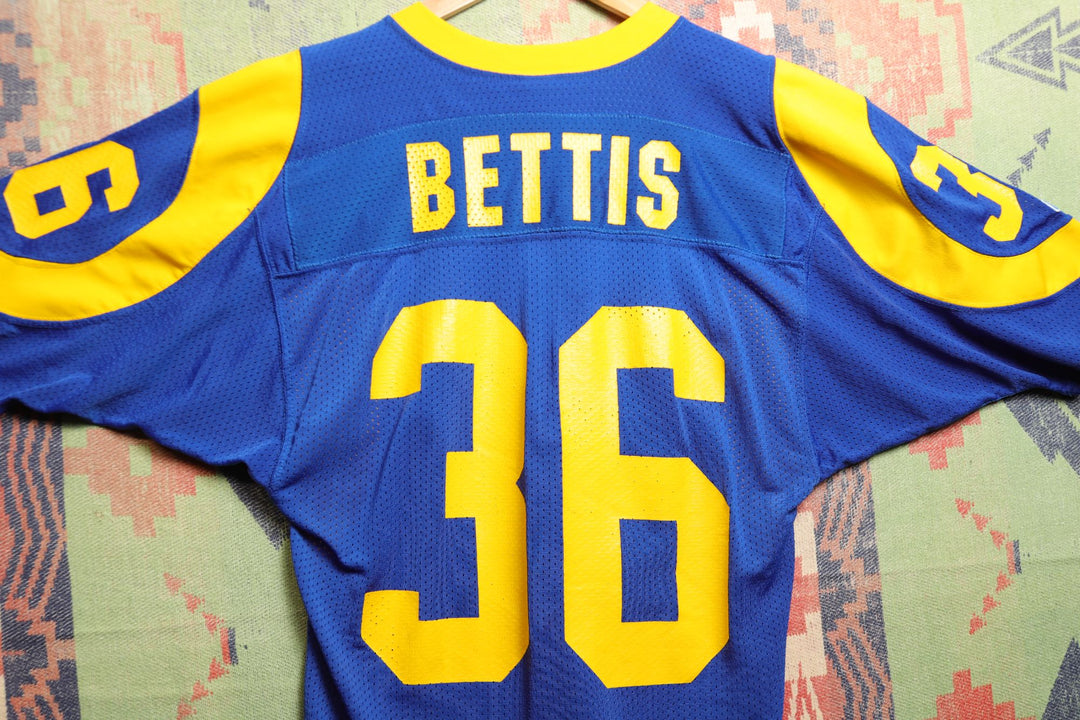 LA Rams Jerome Bettis Vintage Russell Football Jersey Medium 90s