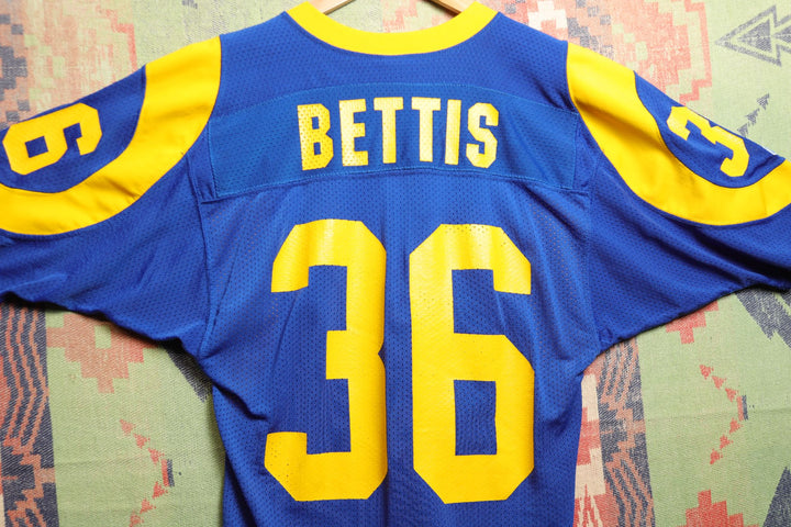 LA Rams Jerome Bettis Vintage Russell Football Jersey Medium 90s
