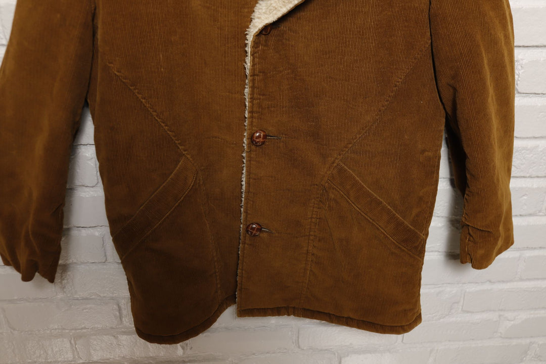Shanhouse Vintage Corduroy Sherpa Lined Jacket 70s Medium