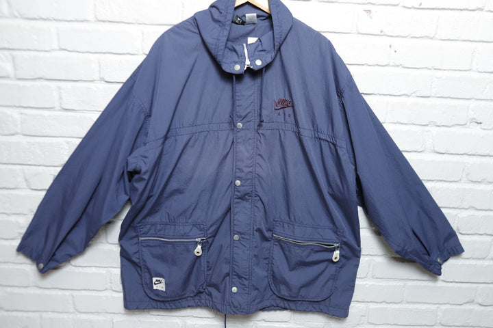 Nike Air Vintage Blue Windbreaker Jacket XL 90s