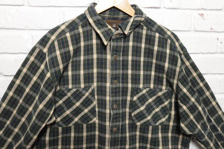 St Johns Bay Plaid Vintage Shirt Large 90s