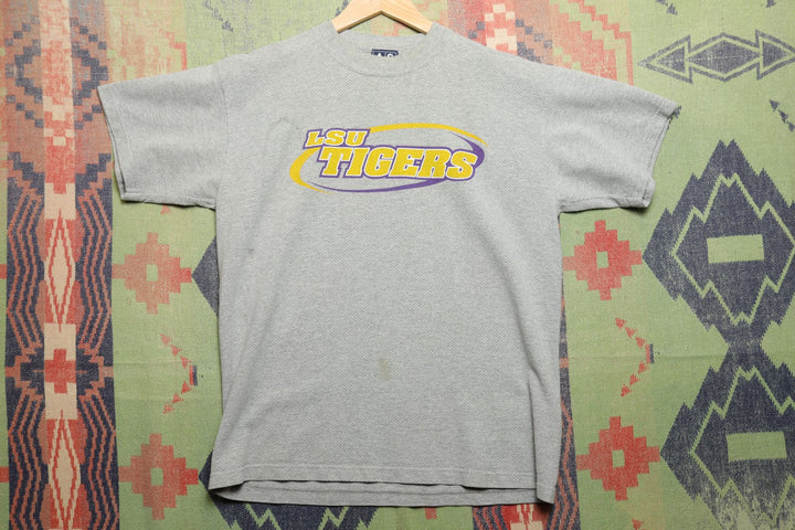 LSU Tigers Vintage Gray T Shirt Large 2000s