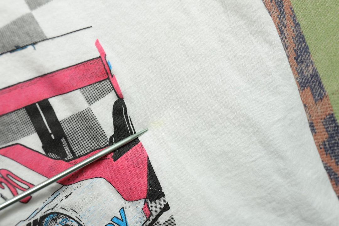 Fast Cars Hot Women Vintage Tank Top Medium 90s
