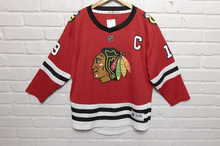 Chicago Blackhawks Kids Toews Hockey Jersey Size Large