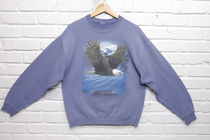 Bald Eagle Vintage Sweatshirt Medium 90s