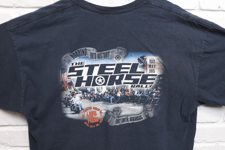 Steel Horse Rally Fort Smith Biker T Shirt 2000s XXL