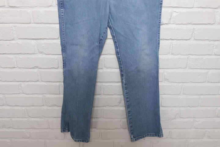 2000s Vintage Wrangler 936DEN Faded Jeans Size 34/31