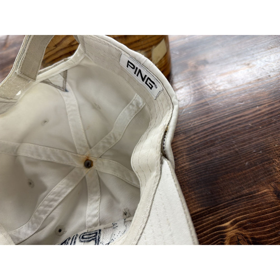 Ping Golf USA Vintage Ping Man Strap Back Hat 90s