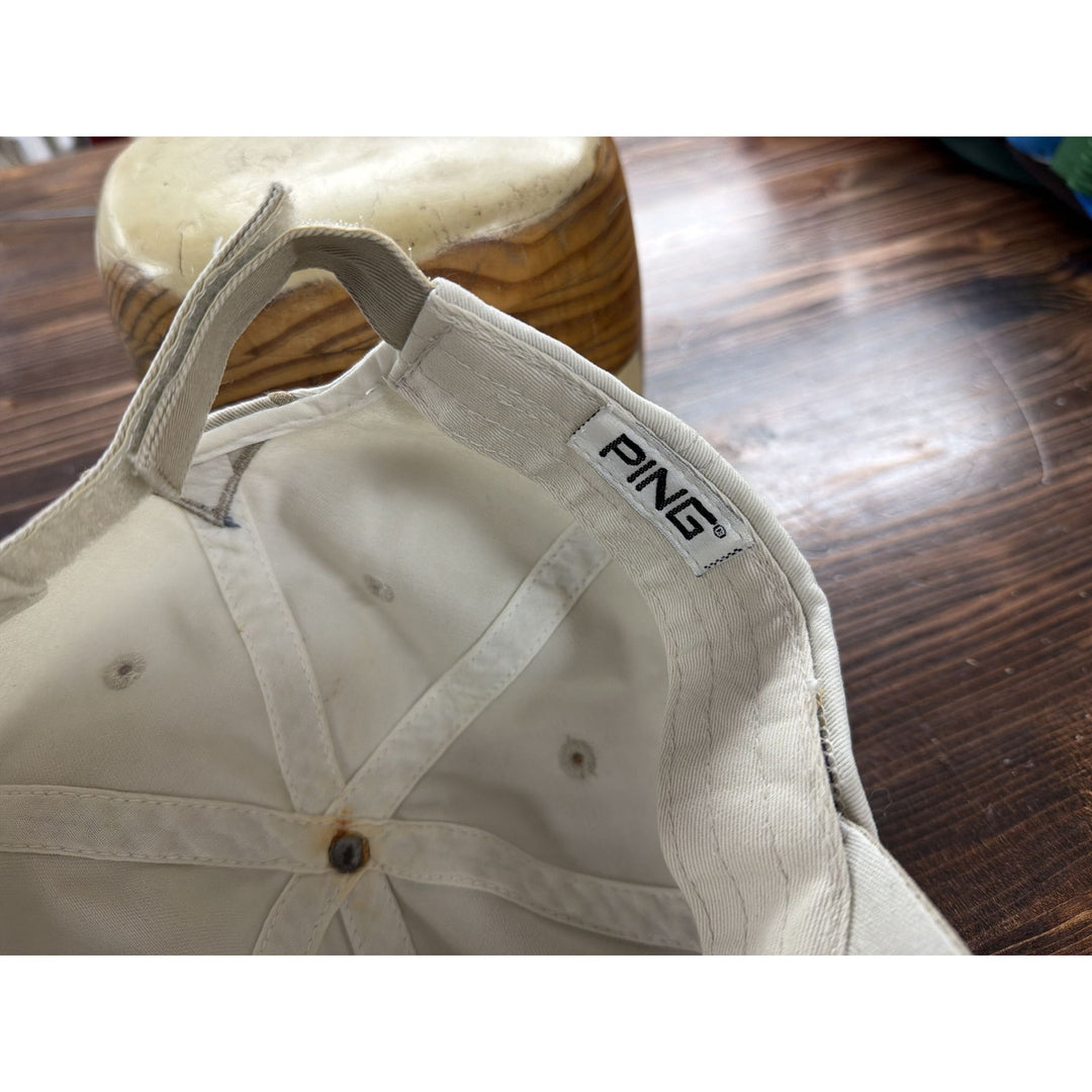 Ping Golf USA Vintage Ping Man Strap Back Hat 90s