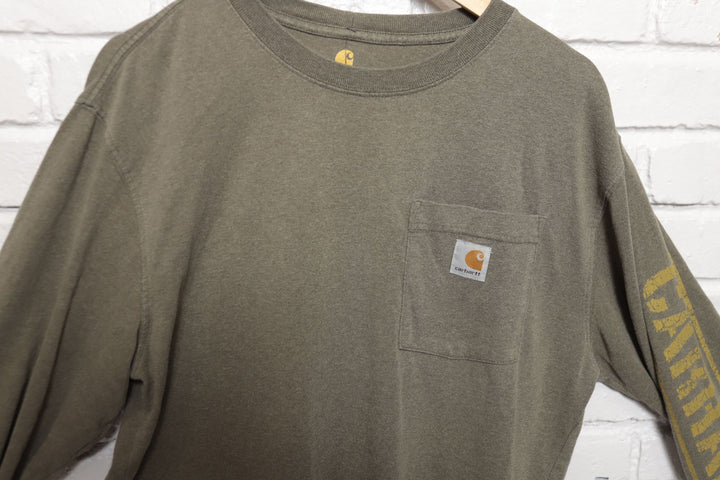 Carhartt Sleeve Print Vintage Pocket T Shirt 2000s Size Medium