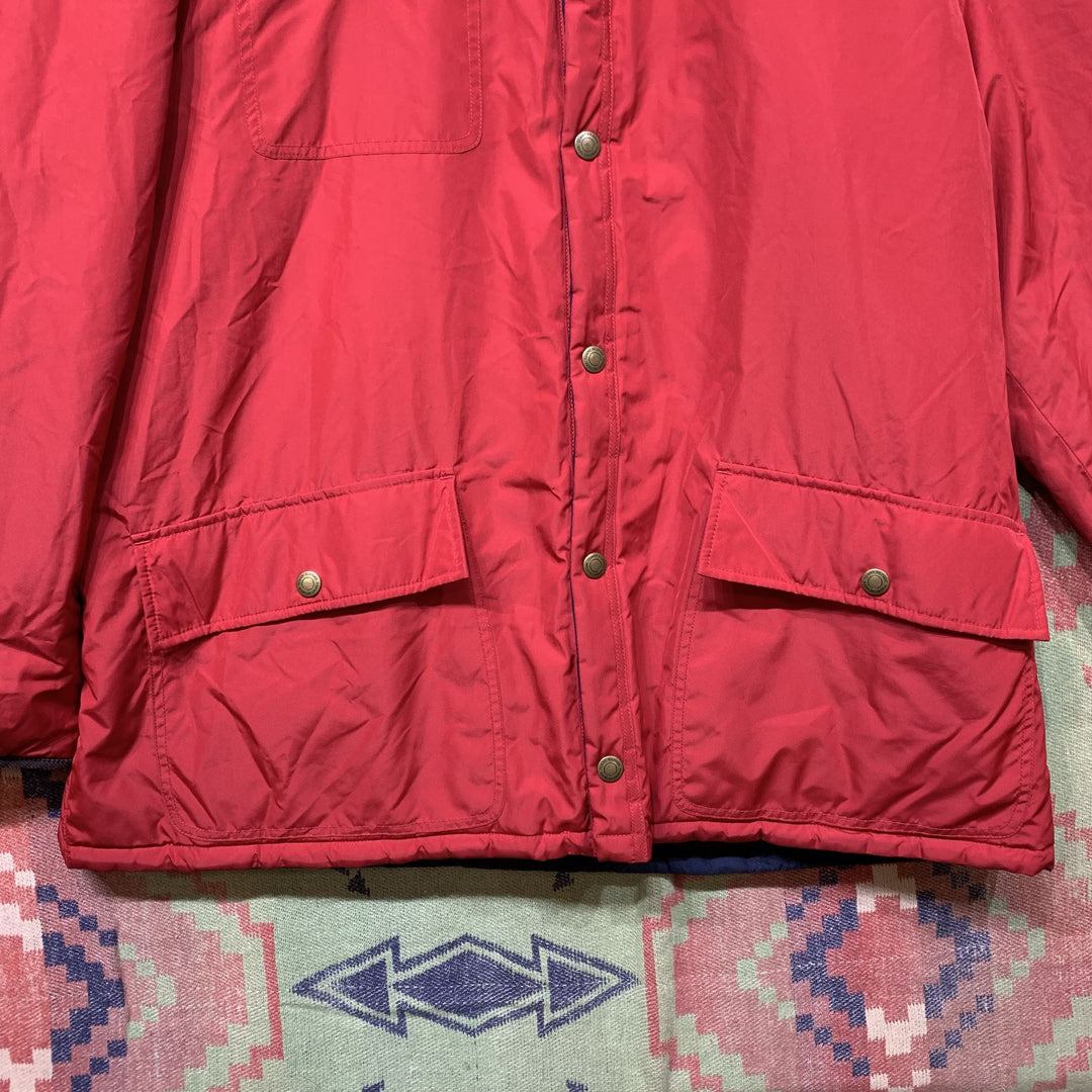 Tommy Hilfiger Vintage Reversible Puffer Jacket Large 90s